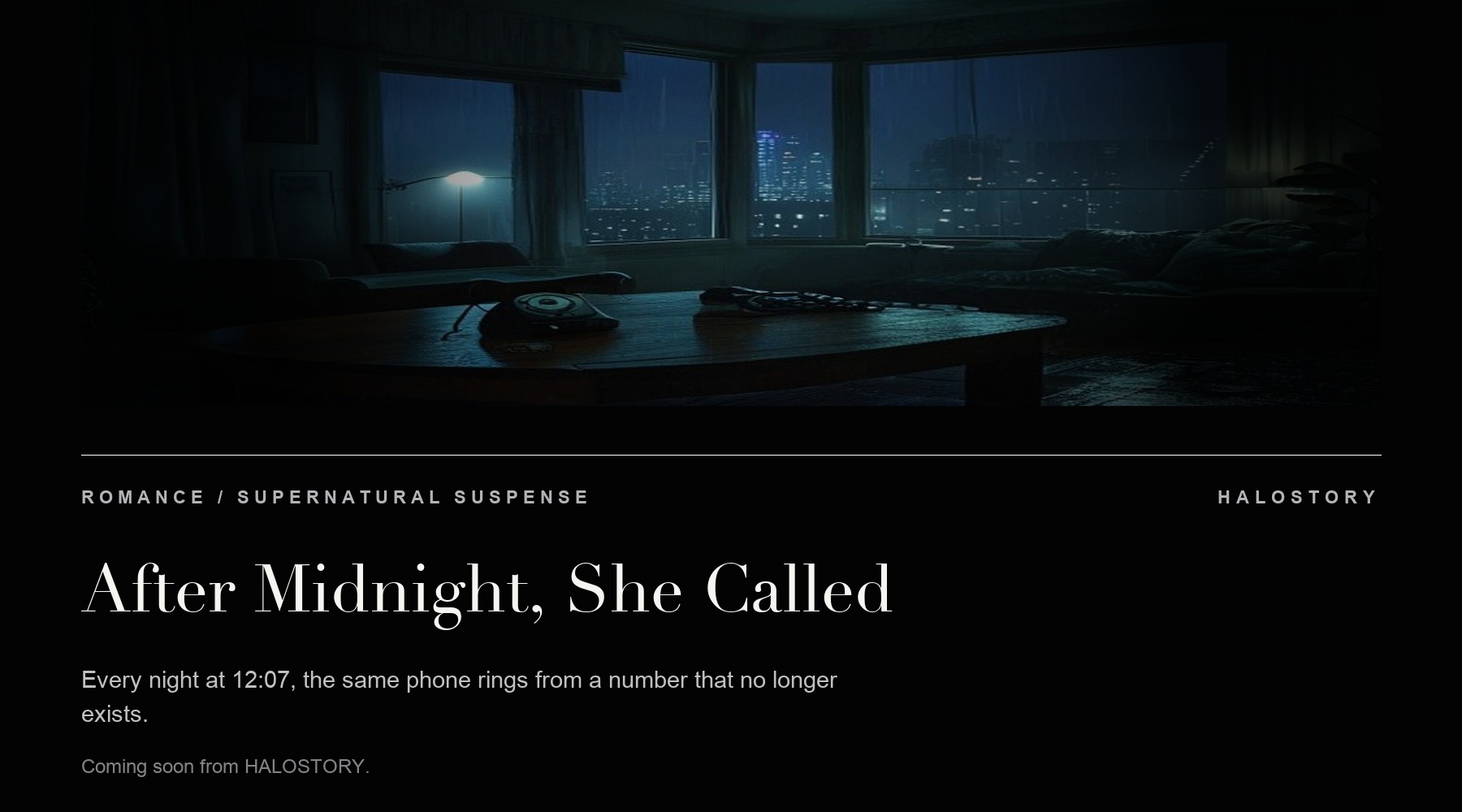 After Midnight, She Called story preview poster